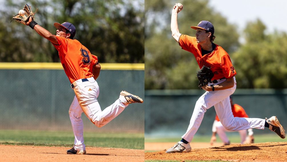 Freshman Aciel Guillen (Salpointe Catholic HS) helped get the rally started as he finished 1-for-2 with three RBIs and a run while freshman Jesse Neretlis pitched four innings of no-hit ball with six strikeouts as he picked up the win in Pima's 12-8 victory over Glendale Community College. The Aztecs close out the regular season on Saturday at South Mountain Community College at 12:00 p.m. Photos by Gilbert Alcaraz