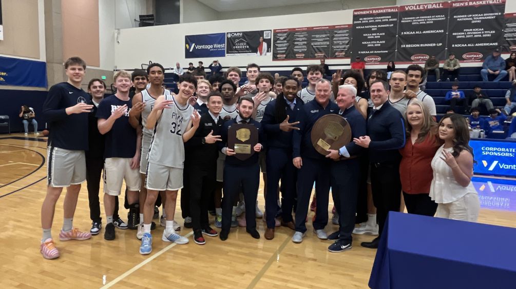 The Aztecs Men's Basketball team secured their third straight Region I, Division II Championship and sixth overall under coach Brian Peabody after their 74-49 win over Scottsdale Community College. The Aztecs are 32-0 overall and head to the NJCAA Division II National Tournament in Danville, IL. Photo by Raymond Suarez